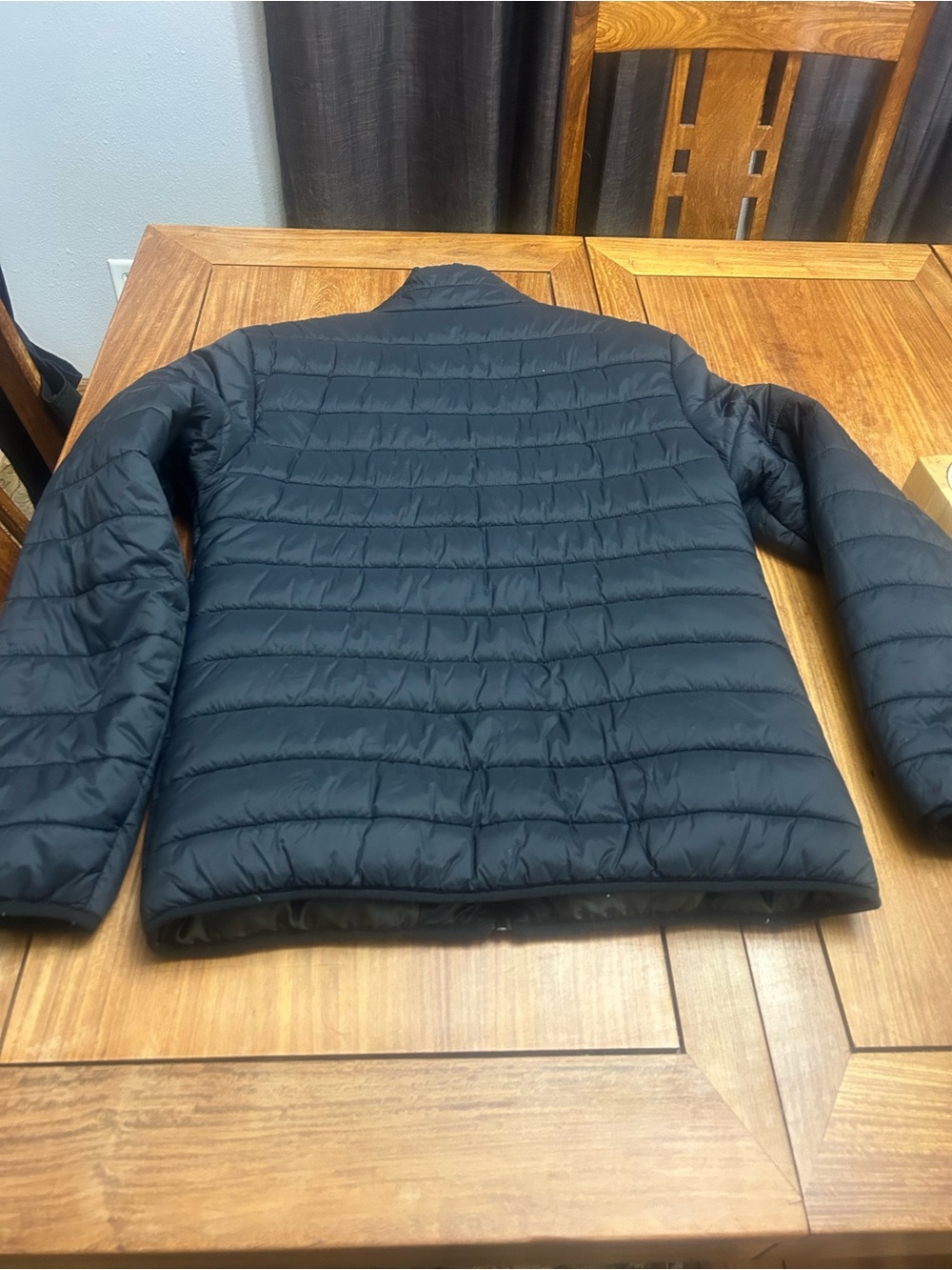 Women’s Black Packable Quilted Jacket - Picture 2 of 4
